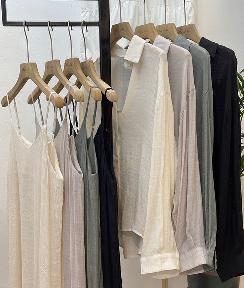 Women Two Piece Set of Sleeves Long A-line Dresses with Shirts